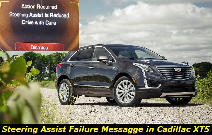 steering assist error message cadillac xt5